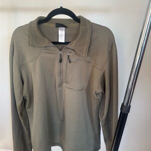 Patagonia Men’s Fleece 1/4 Zip Outdoor Green Pullover Men’s Size Large Polartec